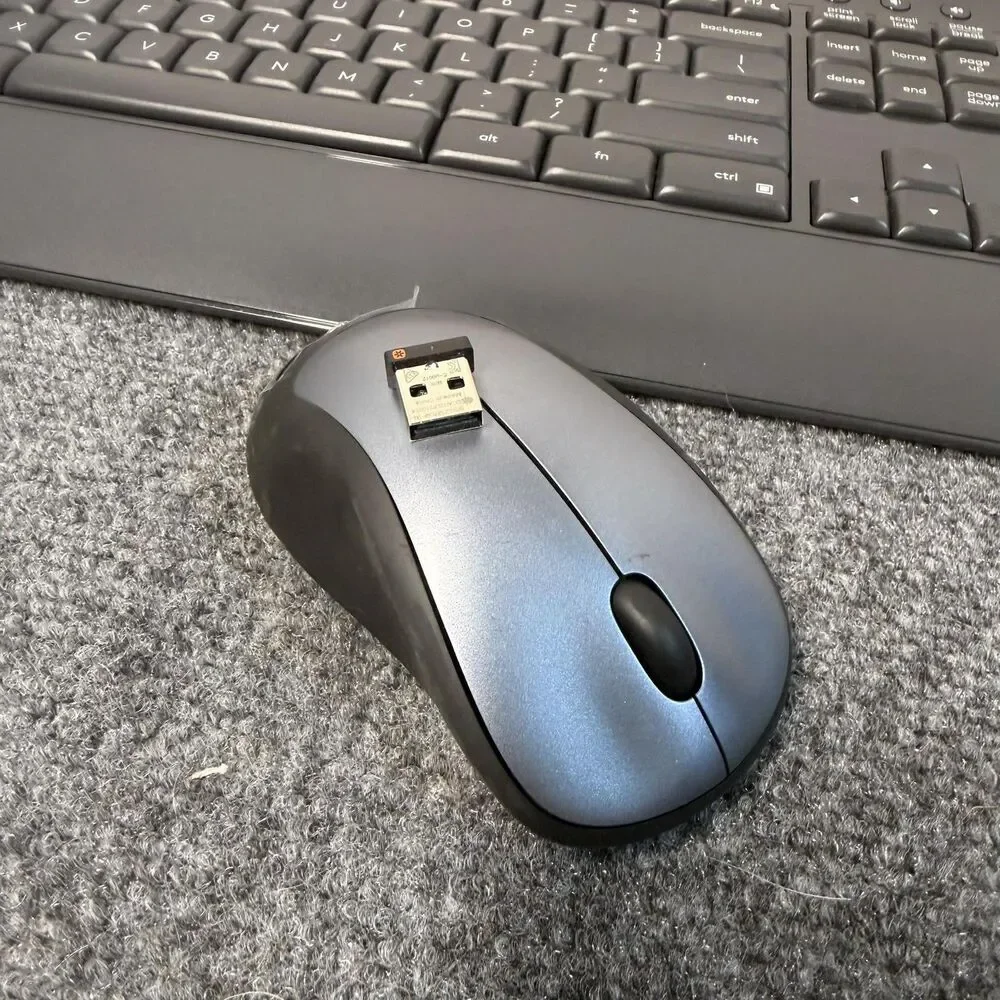 Logitech K540 Wireless Keyboard Mouse Combo 2.4GHz USB Black Full Size PC